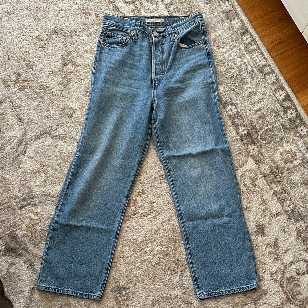 Levi’s Ribcage straight ankle Classic Straight-Leg Jeans - Blue size 26